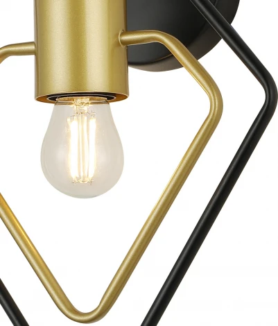 Бра Escada Interval 1164/1A 1x40Вт E27, металл, черный/золото (220V)