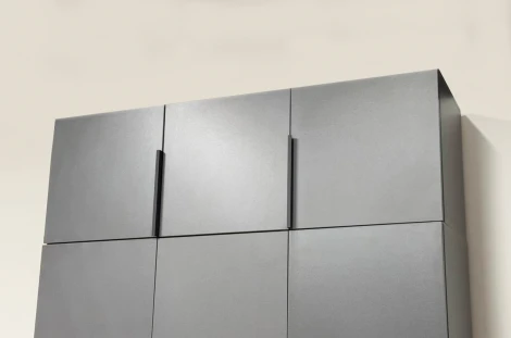 Антресоль трехдверная L1200 Баско Mebelson (ЛДСП/Графит) арт.173775,2125