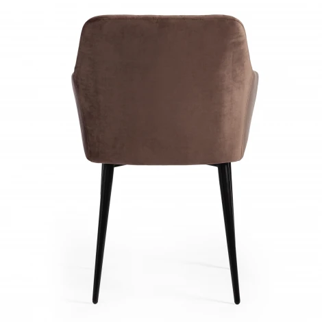 Кресло BREMO (mod. 708) коричневый barkhat 12/черный (ткань/металл)