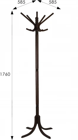 Вешалка напольная В 8Н венге Mebelik арт.009098