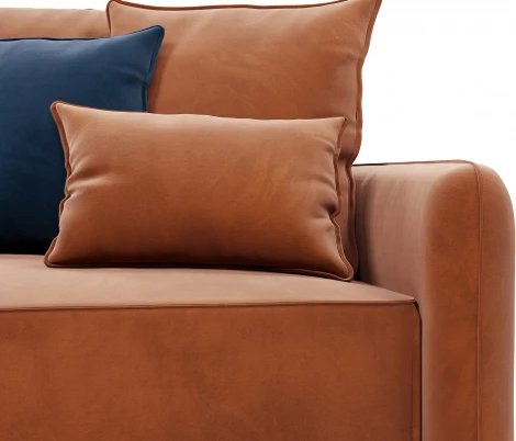 ПОРТЛЕНД  Диван прямой с банкеткой терракотовый D1 furniture арт.AAA41669002