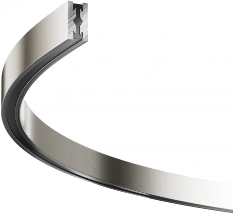 Шинопровод магнитный полукруг 650 мм Flarity платина Maytoni Busbar trunkings Flarity TRX154-SR-D650-PT (24V)