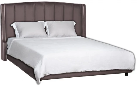 Кровать Garda Decor ODRY1К-160M-Vel19+Vel09 (Лиловый)