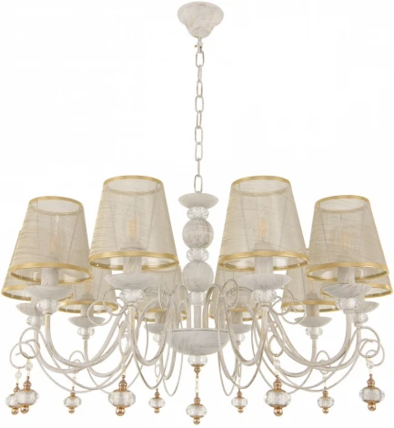 Подвесная люстра Arte Milano AM347620 347620/10 WT+G (220V, подвески, на цепи)