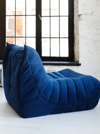 Диван Dreambag Маршмеллоу Синий Угловая секция 7512800