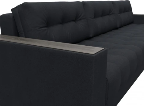 Диван угловой с декором Лига-049 НПБ Лонг Лига Диванов (Замша) арт.128510