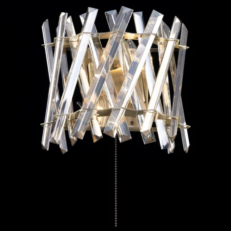 Настенный светильник Citilux Ингвар CL334423 (220V, хрусталь, выключатель)