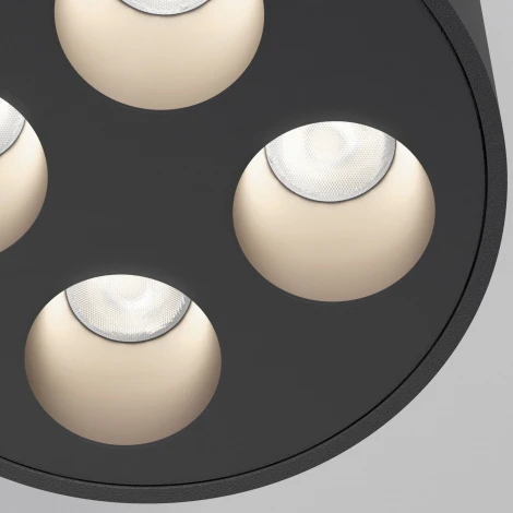 Светильник потолочный светодиодный Elektrostandard Points 25111/LED черный (220V, круглые)