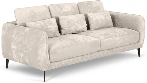 Диван Amsterdam трехместный ОГОГО (арт.786588), (Ткань,Велюр/Бежевый)