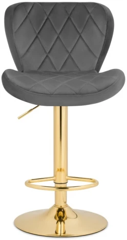 Барный стул Woodville Porch dark gray / golden 15504