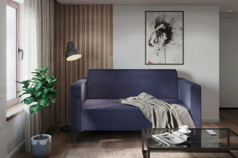 Диван Arsko Ник синяя рогожка