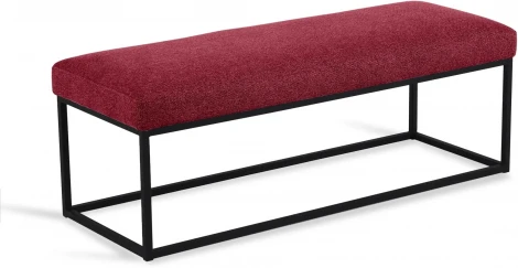 Банкетка Loft Flat ОГОГО (арт.810240), (Ткань,Рогожка/Бордовый)