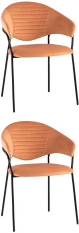 Стул Stool Group Алексис велюр оранжевый 2 шт арт.УТ000037748