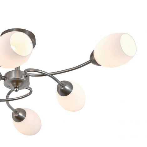 Потолочная люстра на штанге 150007/6R E27*60W Satin nickel Escada Argo ES0000066