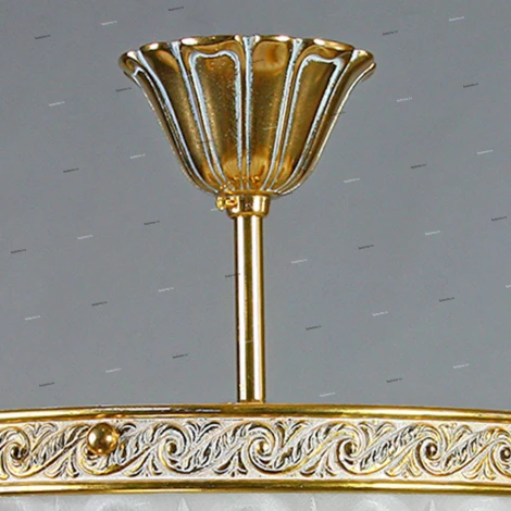 Люстра потолочная Ambiente by Brizzi Navarra, 3 лампы, золото с белым