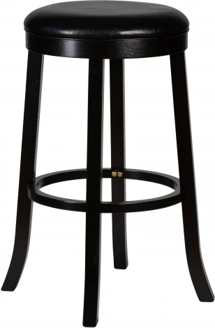 Круглый барный табурет DOBRIN BOB BAR (капучино, черный)