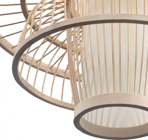 Подвесной светильник ST Luce Alma SL6241.513.01 Древесный/Белый E27 1*40W (220V, на проводе)