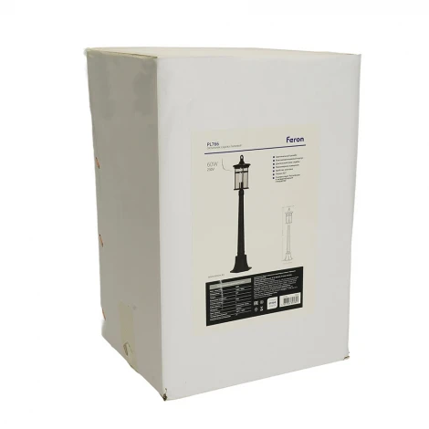 Наземный уличный светильник Feron PL766 Турин 51820 60W 230V E27, черный