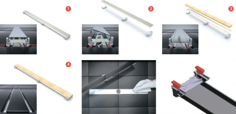 Душевой лоток Berges Wasserhaus C1 Norma 090036 50 см