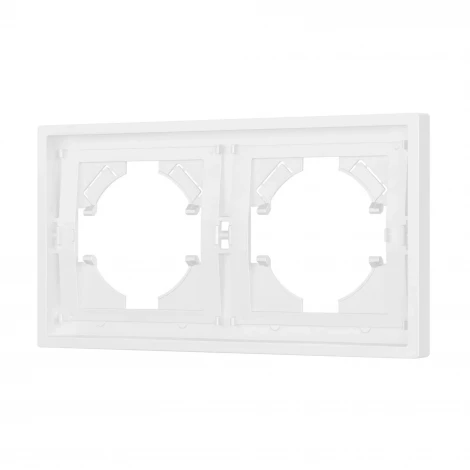 Рамка пластиковая FRM-TENDO-PL-2-WH (Arlight, Белый) 053839