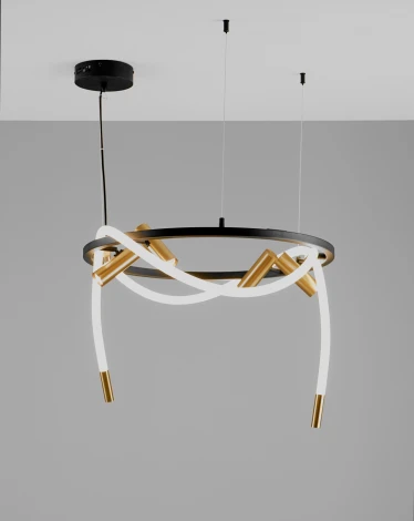 Подвесной светильник светодиодный с гибким неоном Moderli True V10690-PL (220V, на тросе)