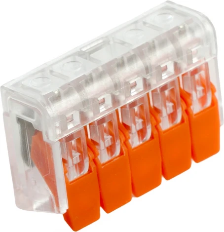 Клемма пружинная 5-и проводная Stekker 32395