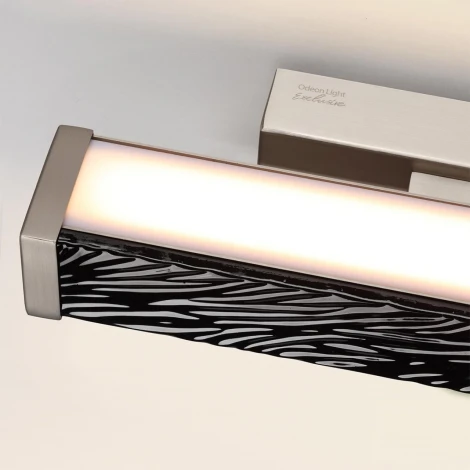 Настенный светильник светодиодный Odeon Light Riviera 5451/10WLB черный/никель/металл/керамика/акрил LED x 10W 2000К/3000K/4000K/переключ