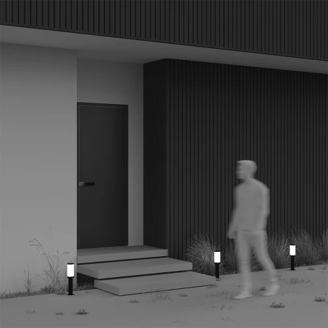 Наземный уличный светильник Maytoni Outdoor Rib O502FL-01B