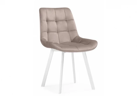 Стул на металлокаркасе Челси 360 латте (ZD 290) / белый 626086