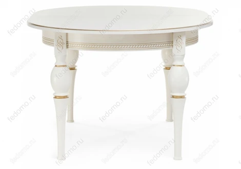 Стол Woodville Авилла молочный / золото 483902