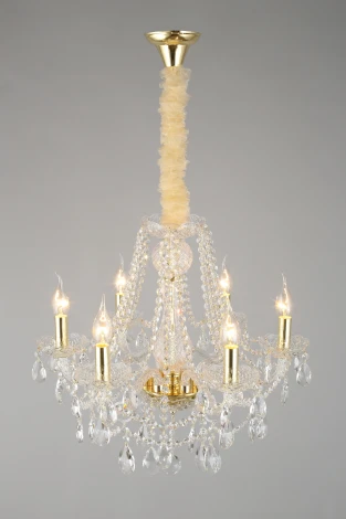 Подвесная люстра Aployt Koletta APL.755.13.06 (220V, хрусталь, на цепи, свеча)