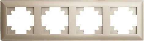 Рамка на 4 поста (шампань) Stekker Катрин 39805