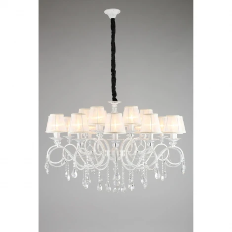 Подвесная большая люстра Omnilux Mezzano OML-79103-18 (220V, на цепи)