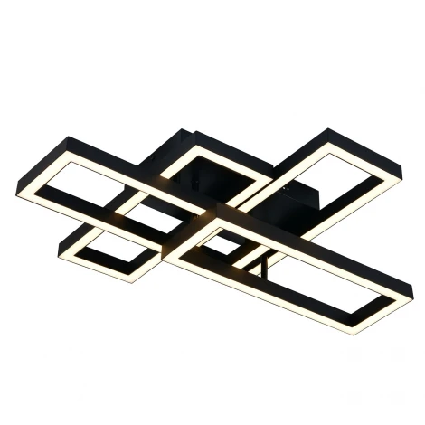 Потолочная люстра светодиодная с пультом и ночным режимом Escada Scheme ES0000024L 100006/A/4C LED*65W Black