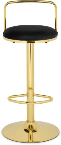 Барный стул Woodville Lusia black / gold