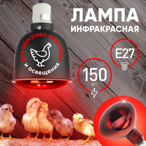 Лампочка инфракрасная E27 220 Вт ЭРА ИКЗК 230-150 R127