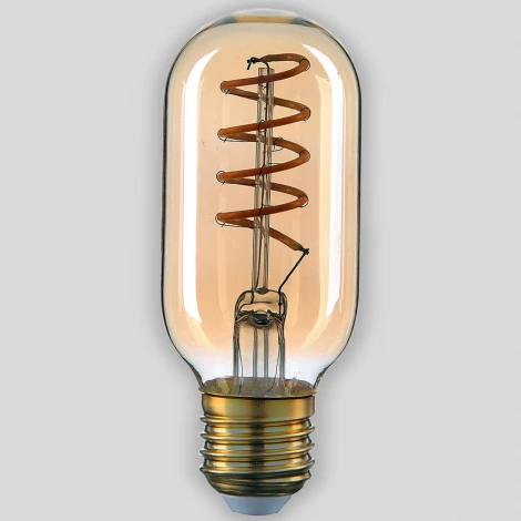 Лампочка светодиодная филаментная прозрачный/бежевый цилиндр E27 5W Hiper Deco HL-2218