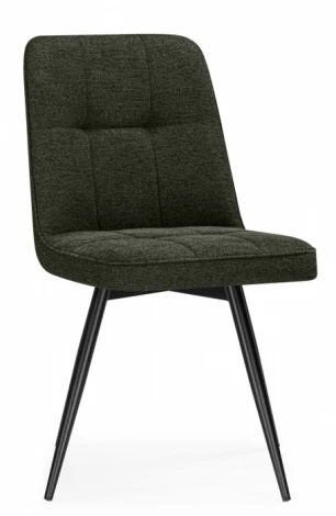 Обеденный стул Woodville Texas (Металл, Рогожка/Черный) арт.15893