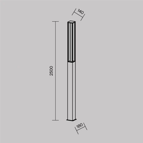 Уличный наземный светильник Maytoni Expo O480FL-L25B3K (LED, 220V, IP65)