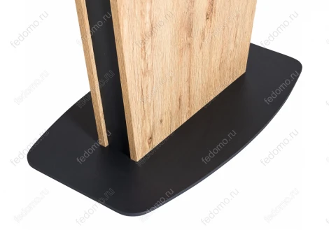 Стол на тумбе Woodville Теон дуб антор натуральный / графит 462100