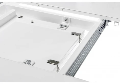 Стол на тумбе Woodville Plas 140 super white 11162