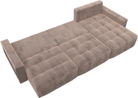 Диван угловой с полками Лига-053 НПБ Лонг Лига Диванов (Велюр) арт.128969