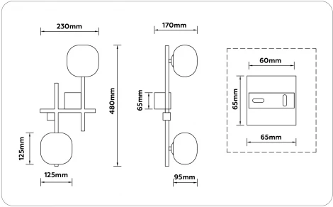 Настенный светильник Ambrella High Light LH51019 (220V)