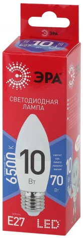 Лампочка светодиодная E27 10W ЭРА LED B35-10W-865-E27 R