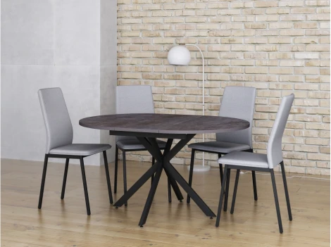 Деревянный стол Woodville Сурео 2 камень темный / черный 514790