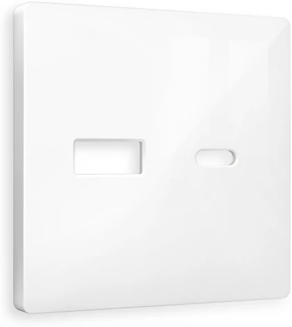 Лицевая панель Ambrella Volt ALFA (Белый глянец) для розетки 2USB тип A+C QUANT AP1110