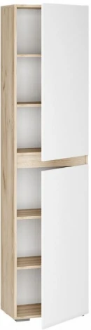 Шкаф Алетра П-500 (Алетра П-500 дуб крафт серый / глянец белый) Woodville арт.580872