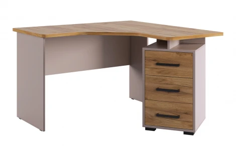 Лайт-2 Стол компьютерный 1200 угловой Mebelson (ЛДСП/Дуб крафт золотой,Бежевый) арт.SKL2.2N02.3369