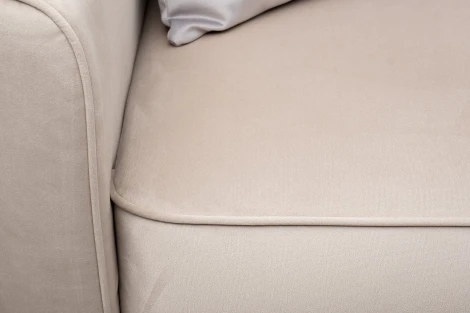 Диван Portofino 180 двухм раскл с кантом св-серый Colt030+Colt025 Garda Decor арт.PORTOFINO-180-Colt030+Colt025