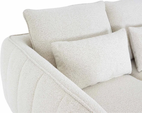 Диван Amsterdam двухместный ОГОГО (арт.863282), (Ткань/Белый)